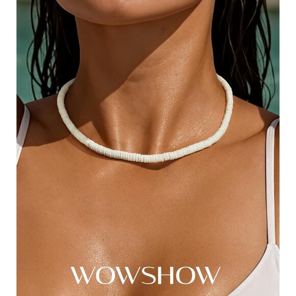 Unique Puka Shell Necklace with Adjustable Length - Ideal Gift for Beach Lovers - Picture 2 of 5